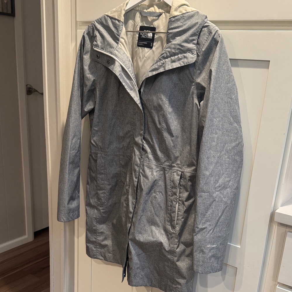 Women's North Face Gray rain Jacket